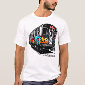 Camiseta 50 Anos De Grafite De Metrô Bronx Com Salto De Ann
