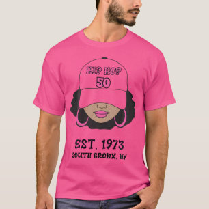 Camiseta 50 Anos De Hip Hop E Antiga Celebração De Rap Esco