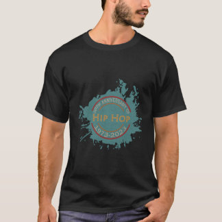 Camiseta 50 Anos De Hip Hop Vinil Retro 50.º Aniversário Ce