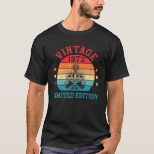 Camiseta 50 Anos De Idade 50. Aniversário Vintage 1972 Guit