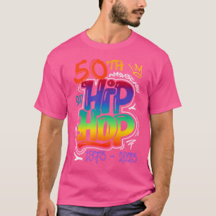 Camiseta 50 Anos De Idade 50 Anos De Hip Hop Me Mulher