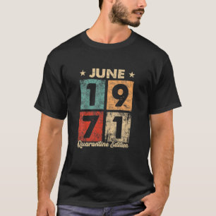 Camiseta 50 Anos De Idade, Funny Gift Junho De 1971 50º Ani