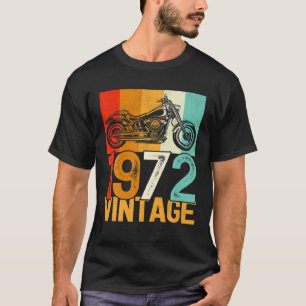 Camiseta 50 Anos De Idade, Retro Motocicleta Vintage 1972 5