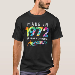 Camiseta 50 Anos De Idade Tie Dye 50º Aniversário Mulheres