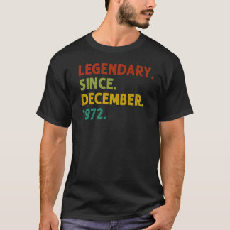 Camiseta 50 Anos De Legenda Desde Dezembro De 1972 50º Nasc