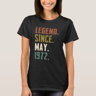 Camiseta 50 Anos De Legenda Desde Maio De 1972 50º Aniversá
