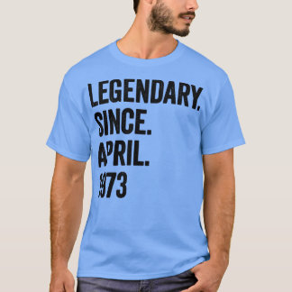 Camiseta 50 anos de lendária desde abril de 1973 50º aniver