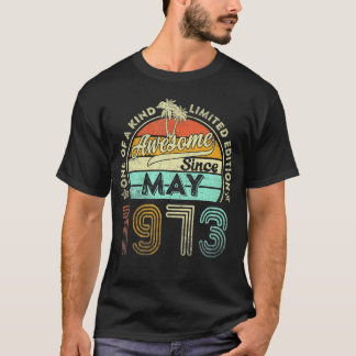 Camiseta 50 Anos De Maio De 1973 50º Aniversário