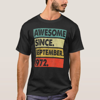 Camiseta 50 anos é incrível desde setembro de 1972 50º 12