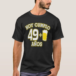 Camiseta 50 Anos Hoje Faço 491 Cerveja 50º Aniversário