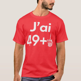 Camiseta 50 anos Homens de aniversário Mulheres Esqueleto P