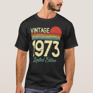 Camiseta 50 anos Vintage 1973 50º aniversário 18
