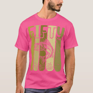 Camiseta 50 anos, Walleye pescando 50.o aniversário