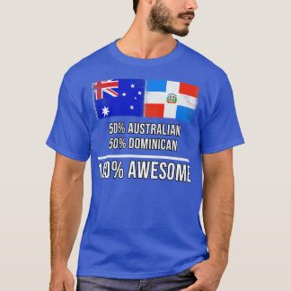 Camiseta 50 australianos 50 dominicanos 100 melhores presen