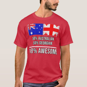 Camiseta 50 australianos 50 georgianos 100 Presente Incríve