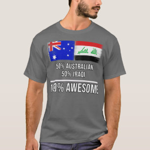 Camiseta 50 australianos 50 iraquianos 100 Presente Incríve