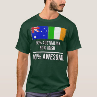 Camiseta 50 australianos 50 irlandeses 100 melhores present