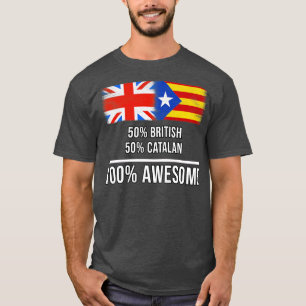 Camiseta 50 Britânicos 50 Catalunha 100 Presente Incrível p