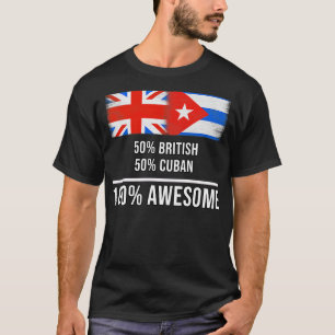 Camiseta 50 britânicos 50 cubanos 100 incríveis presentes p