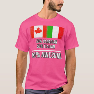 Camiseta 50 canadenses 50 italianos 100 melhores presentes