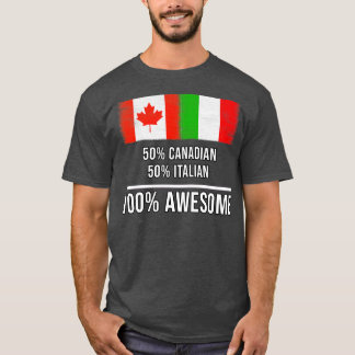Camiseta 50 canadenses 50 italianos 100 melhores presentes