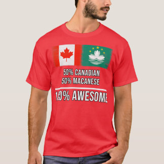 Camiseta 50 canadenses 50 Macanese 100 Gift incrível para M