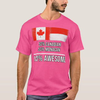 Camiseta 50 canadenses 50 Monacan 100 Presente Incrível par