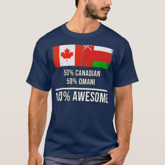 Camiseta 50 canadenses 50 Omani 100 Presente Incrível para 