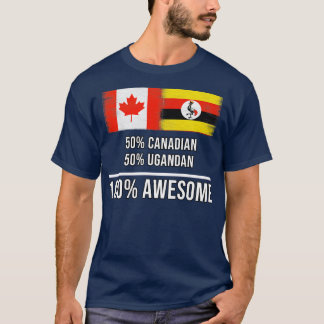 Camiseta 50 canadenses 50 ugandeses 100 Presente Incrível p