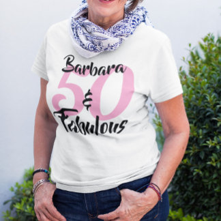 Camiseta 50 e fabulosa T-Shir Festa de aniversário personal