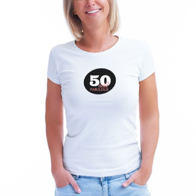 Camiseta 50 e Fabuloso 50º Aniversário (Criador carregado)