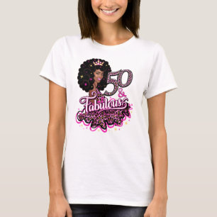 Camiseta 50 e fabuloso. 50.º Aniversário da Senhora