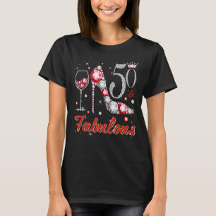 Camiseta 50 E Fabuloso Diamond High Heels Felizes 50º Nasci