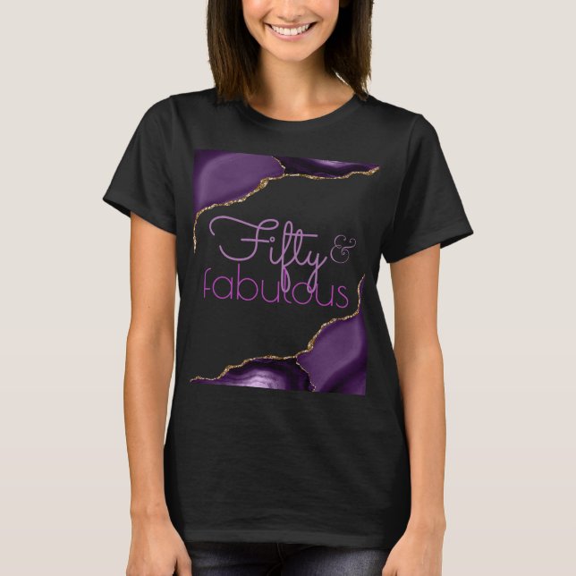 Camiseta 50 e Fabulosos Ágata Roxa   (Frente)