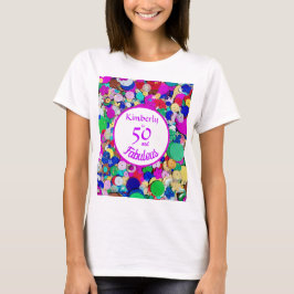 Camiseta 50 e Fabulous Sequin Birthday