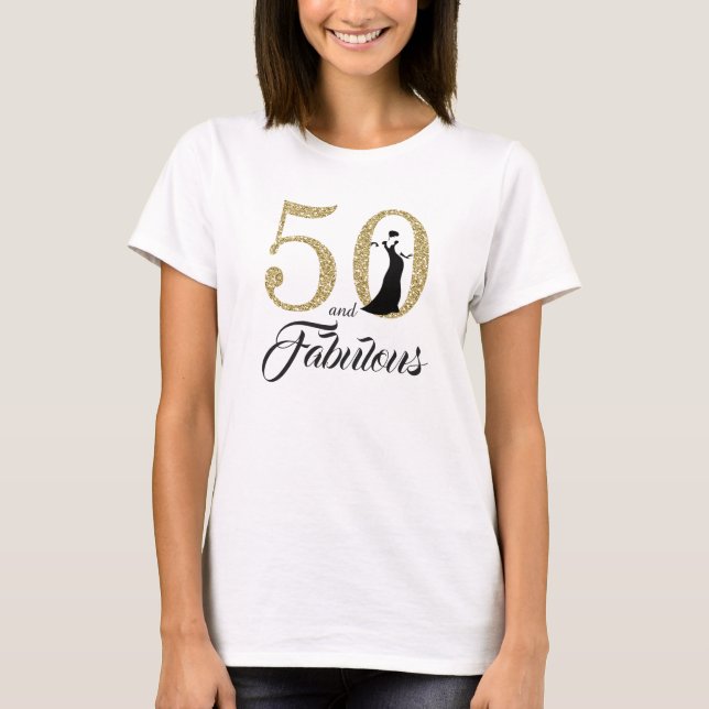 Camiseta 50 e Festa de aniversário fabulosa (Frente)