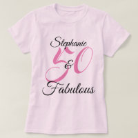 50 e Festa de aniversário rosa-fabulosa personaliz