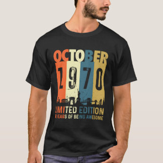 Camiseta 50 Edição Feita Em Outubro De 1970 50ª