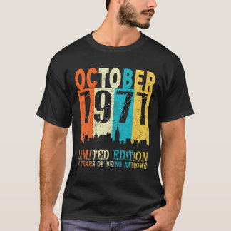 Camiseta 50 Edição Limitada, Feita Em Outubro De 1971 50º N