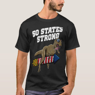 Camiseta 50 Estados Patriotismo Patriótico Americano Forte 