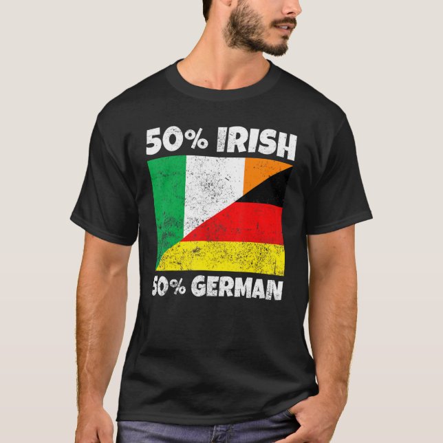 Camiseta 50 Irlandês 50 Irlandês Alemão (Frente)