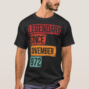 Camiseta 50 Legendária De Aniversário Desde Novembro De 197