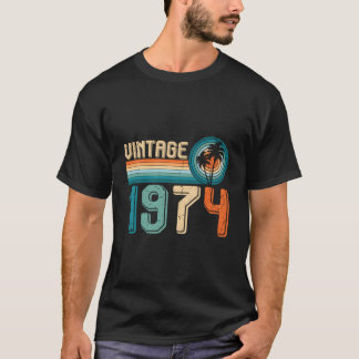 Camiseta 50 Nascido Em 1974 50º Aniversário