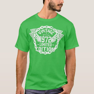 Camiseta 50.o aniversário 1972 motocicletas
