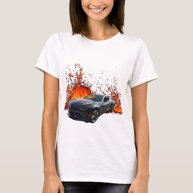 Camiseta 50.o aniversário de 2017 Chevy Camaro (Frente)