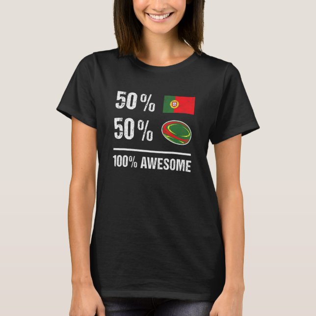 Camiseta 50 Portugal 50 Rugby 100 Awesome Portugal Rugby (Frente)