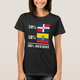 Camiseta 50 República Dominicana 50 Equador Bandeira Equato