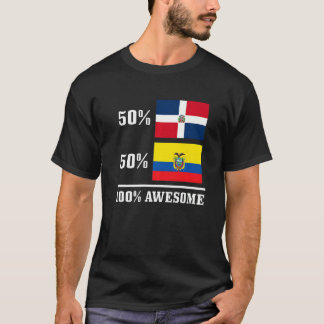 Camiseta 50 República Dominicana 50 Equador Bandeira Equato