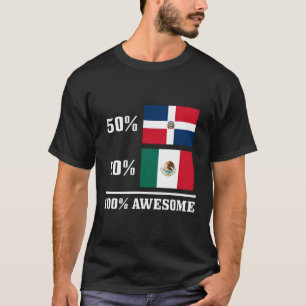 Camiseta 50 República Dominicana 50 México Orgulho da Bande