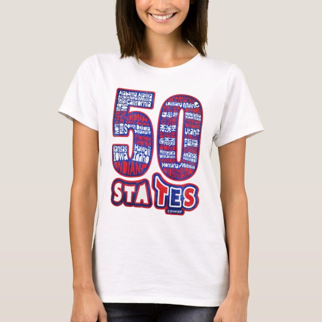CAMISETA 50 STATES USA (Frente)